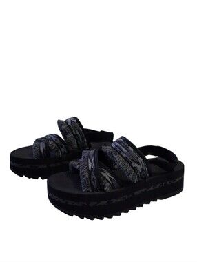 Teva Women's Flatform Ceres Sandals‎ in Double Diamond Black Lug Boho Comfort